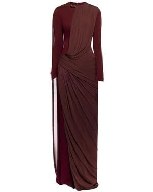 Chats by C.Dam Sahra Draped Gown - Purple