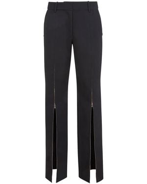 Fleur du Mal Pantaloni Con Zip - Blu
