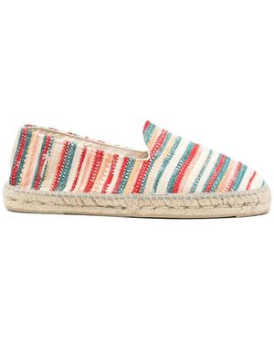 Manebí Striped Natural Espadrilles - Pink