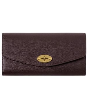 Mulberry Darley Postman-Lock Wallet - Purple