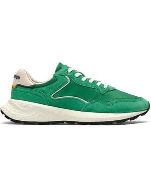 HOFF Suede Panelled Trainers - Green