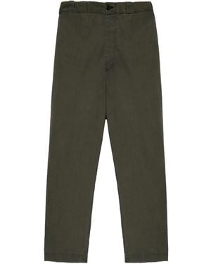 The Elder Statesman Pantalones rectos con pinzas - Verde