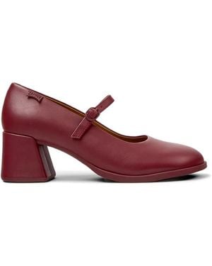 Camper Kora Buckle-Strap Court Shoes - Red