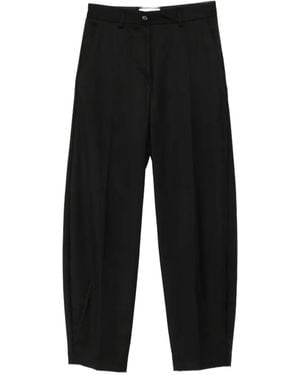 MARSĒM Pressed-Crease Tailored Trousers - Black