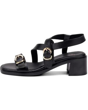 Frau Multi-Strap Sandals - Black