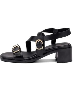 Frau Multi-Strap Sandals - Black