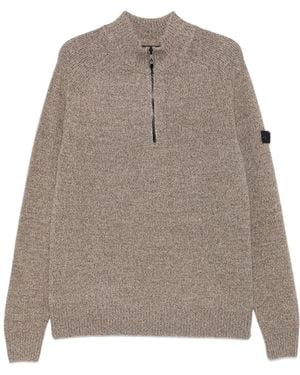 Peuterey Pullover mit Reißverschluss - Grau