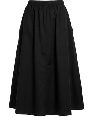 Ralph Lauren Jupe Mi-Longue Évasée À Taille Élastiquée - Black