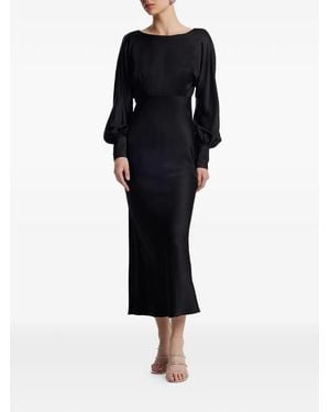 Framboise Bishop Sleeve Dress - Black