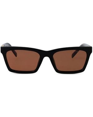Miu Miu Geometric-Frame Sunglasses - Brown
