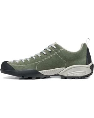 SCARPA Mojito Lace-Up Suede Trainers - Green