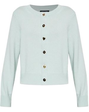 Kate Spade Cardigan Boutonné En Laine Vierge - Blue