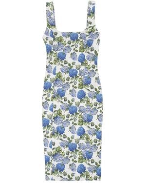 CALLIPYGIAN Floral-Print Dress - Blue