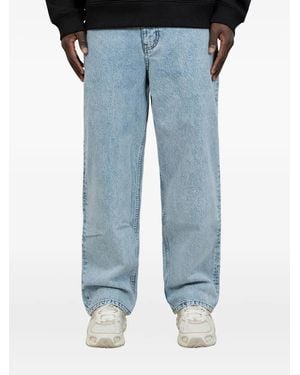 PATTA Embroidered-Logo Jeans - Blue