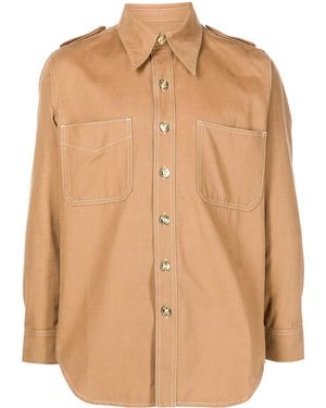 Wales Bonner Isaac Utility Shirt - Brown