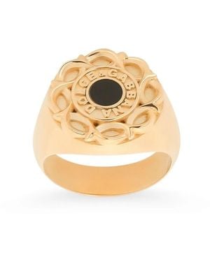 Dolce & Gabbana Dgプリント エナメルリング - メタリック