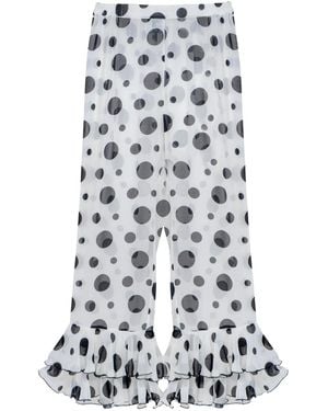 Sleeper Pantaloni A Pois - Bianco