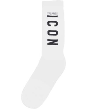 DSquared² Icon Socks - White