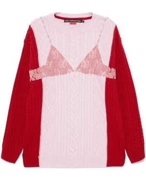 ANDERSSON BELL Lingerie Trui Met Kant - Rood