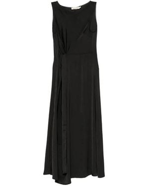 MOUTAKI Knot-Detail Sleeveless Midi Dress - Black