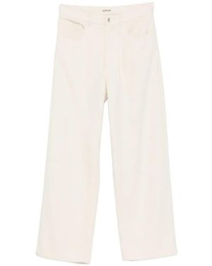 AURALEE Patch-Pocket Jeans - White
