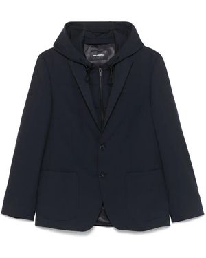 Karl Lagerfeld レイヤード ジャケット - ブルー