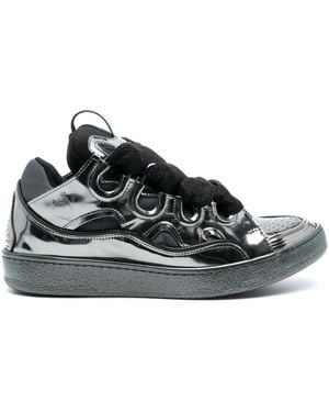 Lanvin Curb Lace-Up Trainers - Black