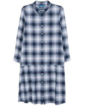 SPORT b. by agnès b. Checkered-Print Dress - Blue