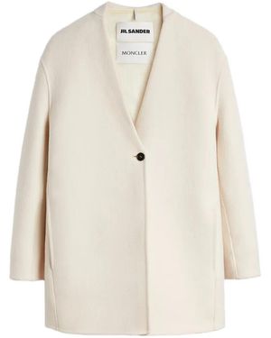 Jil Sander X Moncler Reversible V-Neck Jacket - White