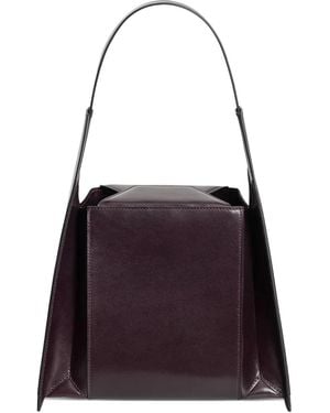 Merryl Tielman Angelo Leather Tote Bag - Purple