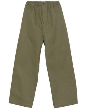 Sofie D'Hoore Cotton Straight-Leg Trousers - Green