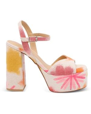 Castañer Patterned Buckle Sandals - Pink