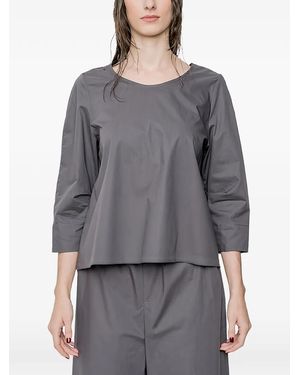 Susanne Bommer Three-Quarter Sleeve Shirt - Gray