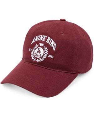 Anine Bing Jereny Logo-Embroidered Baseball Cap