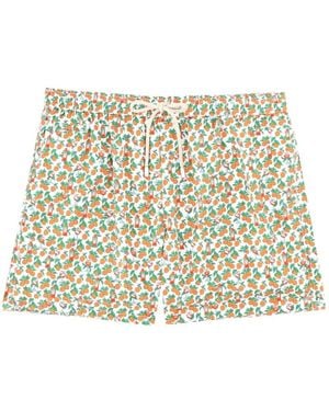 MC2 Saint Barth Graphic-Print Drawstring Swim Shorts - Metallic