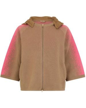 Herno Hooded Zip-Fastening Cardigan - Brown