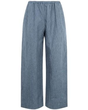 Deiji Studios Pantalon Ease À Rayures - Bleu