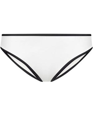 Loulou de Saison Contrast-Trim Bikini Bottom - Natural