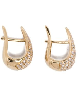 Anita Ko 18K Small Claw Diamond Earrings - Metallic