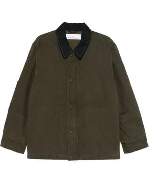 OAMC Mantel mit Kontrastkragen - Grün