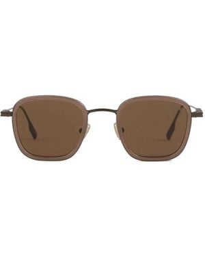 ZEGNA Square-Frame Sunglasses - Brown