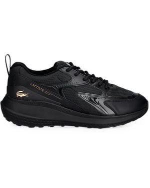 Lacoste L003 Evo Panelled Logo-Patch Trainers - Black