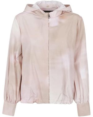 Fabiana Filippi Floral-Print Hooded Jacket - Pink