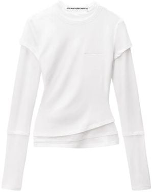 Alexander Wang Layered Long-Sleeve T-Shirt - White