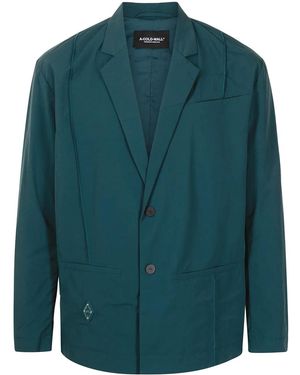 A_COLD_WALL* Rhombus Single-Breasted Badge Blazer - Green