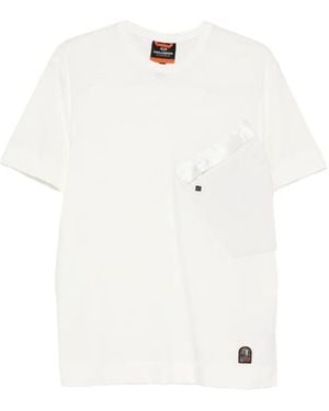 Parajumpers T-Shirt À Poche Poitrine - Blanc