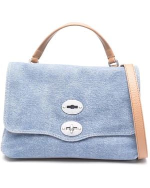 Zanellato Tela Genova Kleine Crossbodytas - Blauw