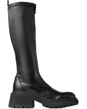 Jimmy Choo 50Mm Lune Zip-Detail Platform Boots - Black