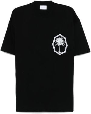 BLUE SKY INN Palm Logo T-Shirt - Black