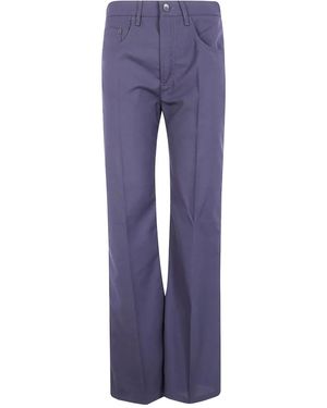 Seventy Flared Wool Pants - Blue